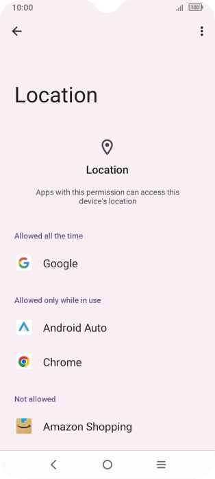 Press the required app.