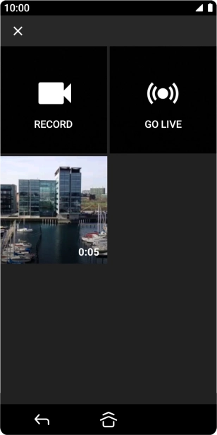 Press the required video clip.