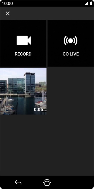 Press the required video clip.