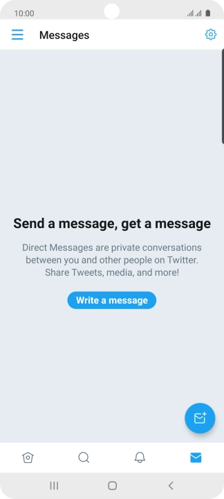 Press the new message icon.