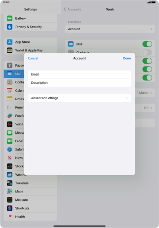 Press Advanced Settings.