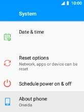 Select About phone.