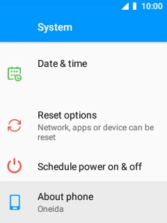 Select About phone.