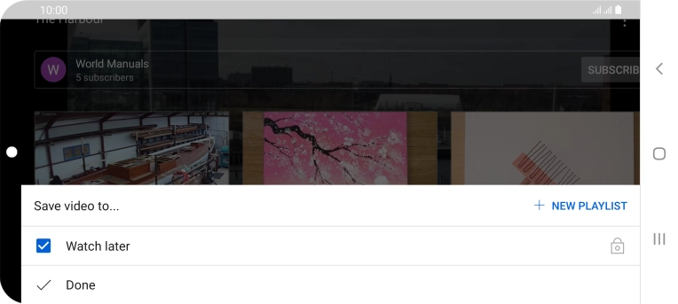 Press the required playlist.