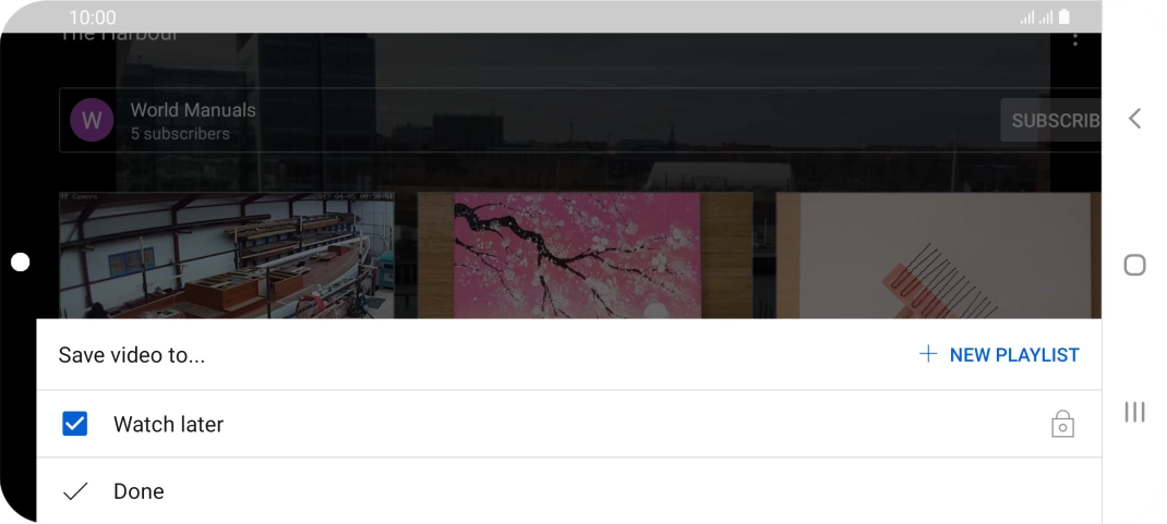 Press the required playlist.