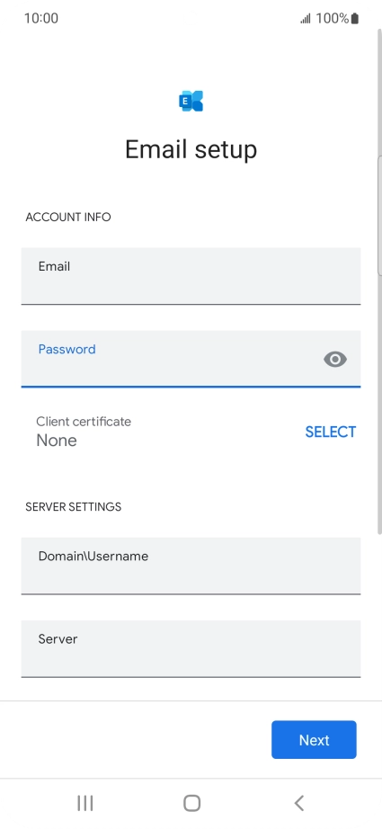 To turn on the function, press SELECT and follow the instructions on the screen to install the required certificate.