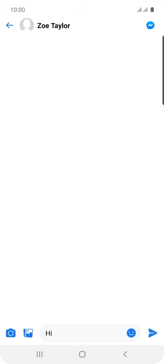 Write the required message and press the send icon.
