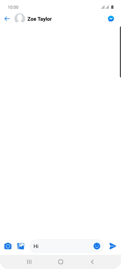 Write the required message and press the send icon.
