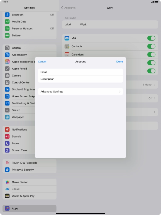 Press Advanced Settings.