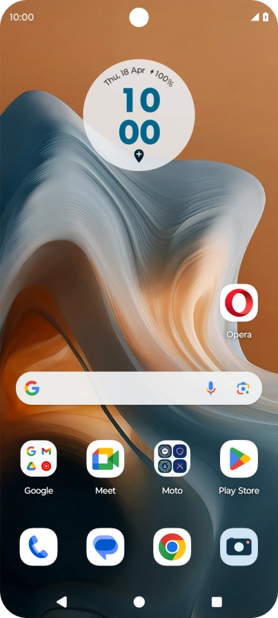 The battery charging icon shows that the battery is charging.