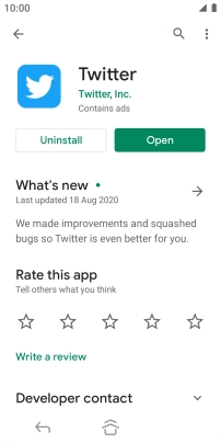 Press the Home key to return to the home screen.