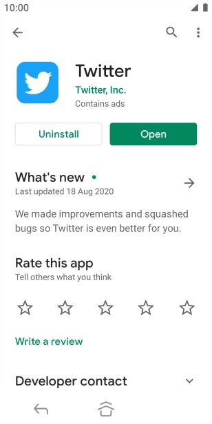 Press the Home key to return to the home screen.