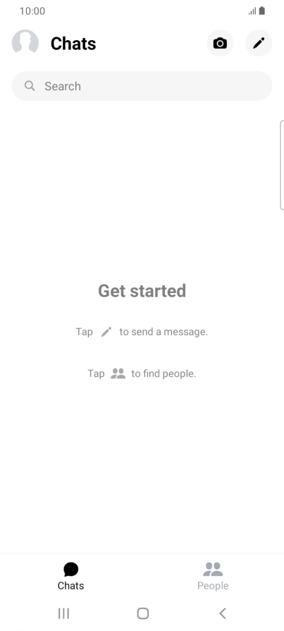 Press the new message icon.
