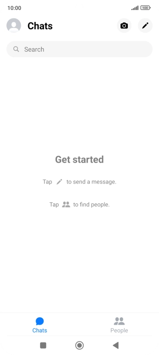 Press the new message icon.