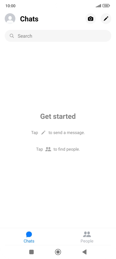 Press the new message icon.