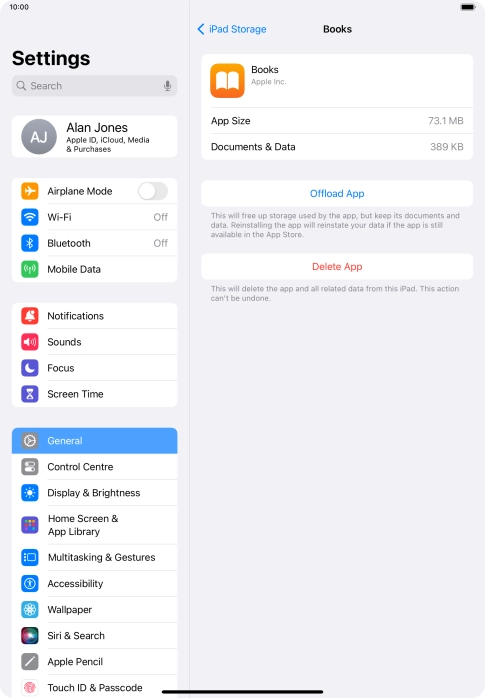 Press Offload App.