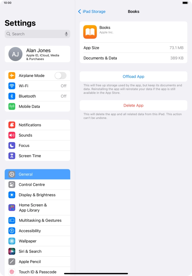Press Offload App.