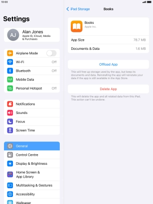 Press Offload App.