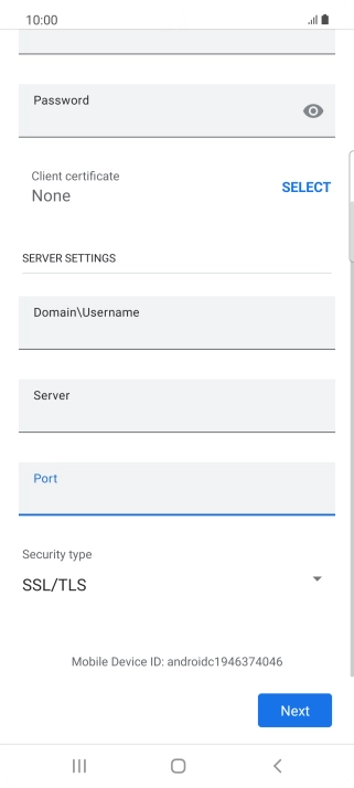 Press the drop down list below 