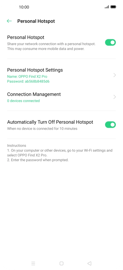 Press the Home key to return to the home screen.