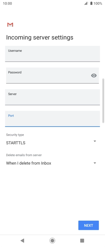 Press the drop down list below 