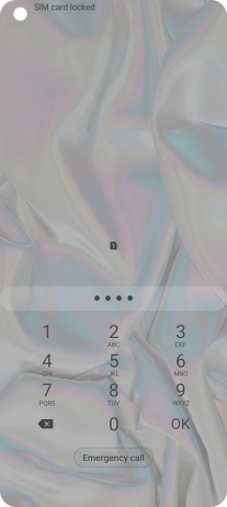 If you're asked to key in your PIN, do so and press OK.