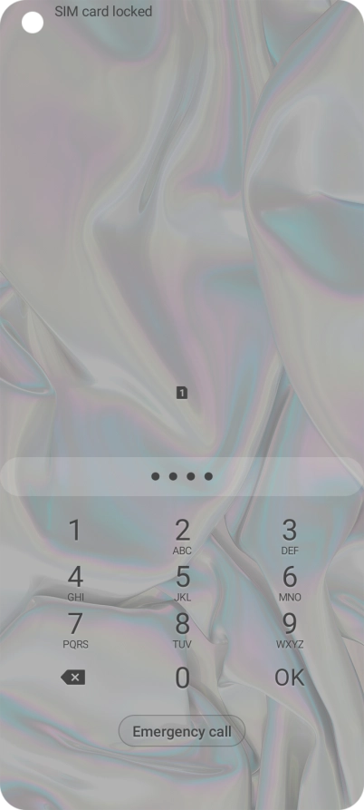 If you're asked to key in your PIN, do so and press OK.