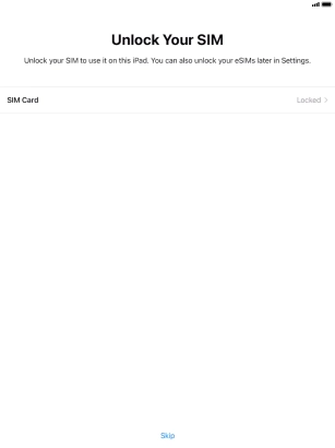 Press SIM Card.
