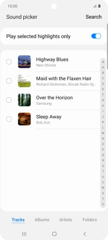 Press the required ring tones to hear them.