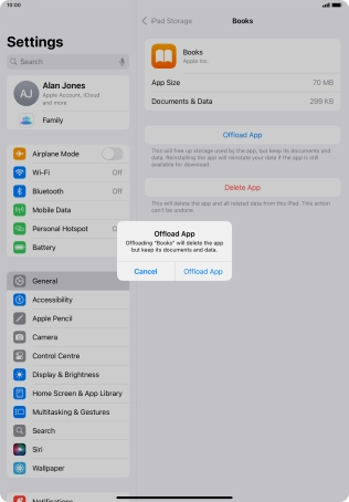 Press Offload App.
