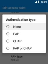 Select None.