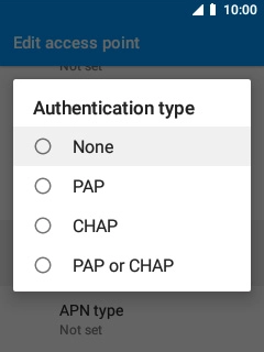 Select None.