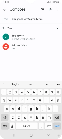 Press the required contact.