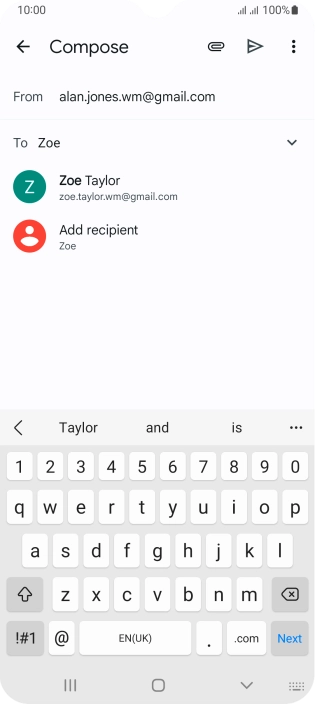 Press the required contact.