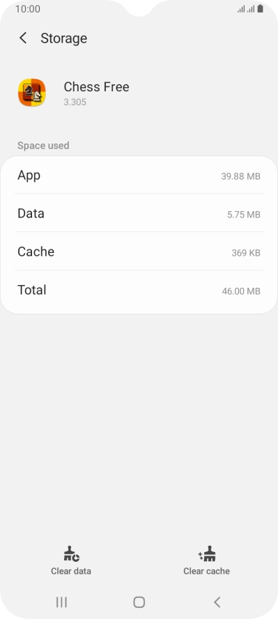 Press Clear cache.