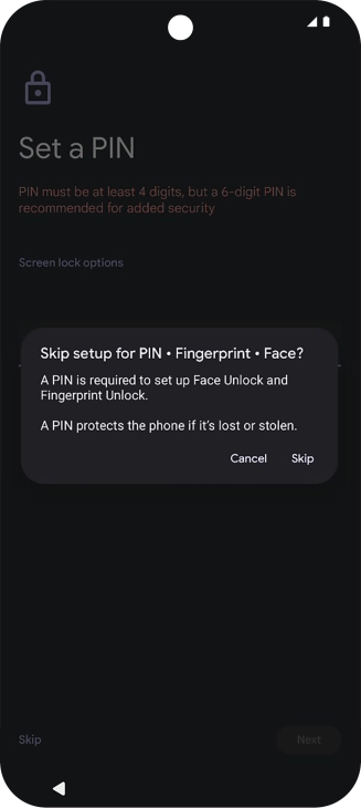 Press Skip.
