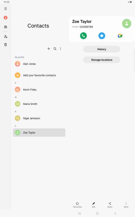 Press the Home key to return to the home screen.