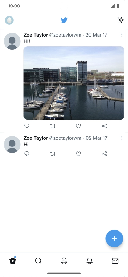 Press the add icon.
