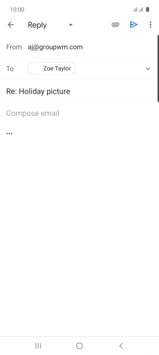 Press the text input field and key in the required text.