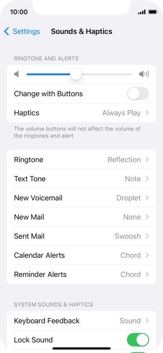 Press Ringtone.