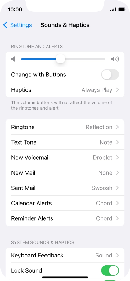 Press Ringtone.