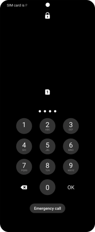 Key in the new PIN again and press OK.