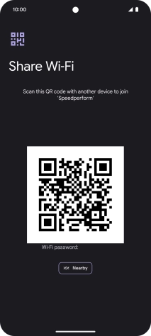 Place the QR code inside the camera frame on the other device to scan the code.
