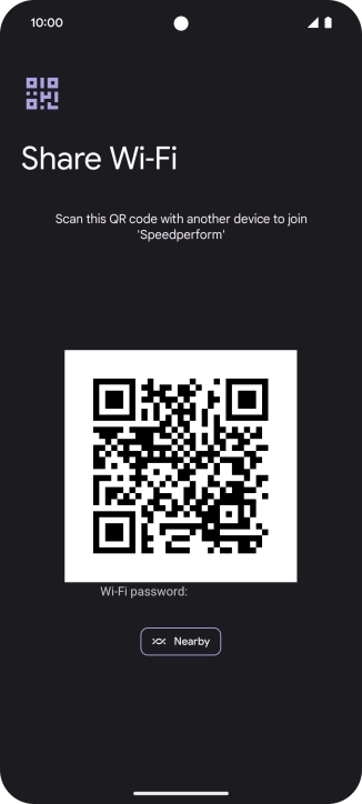 Place the QR code inside the camera frame on the other device to scan the code.