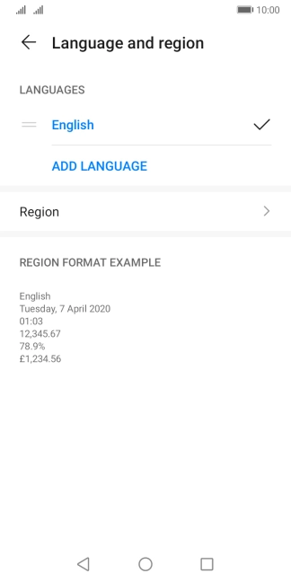 Press ADD LANGUAGE.