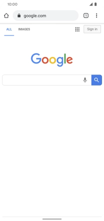 Press the menu icon.
