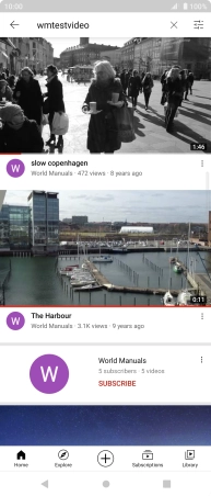 Press the required video clip.