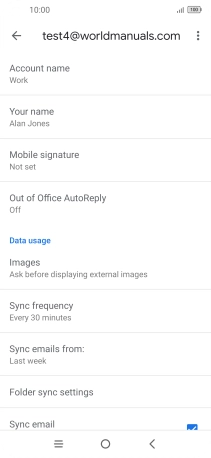 Press Account name and key in the required name.
