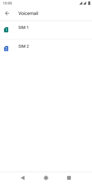 Press the required SIM.