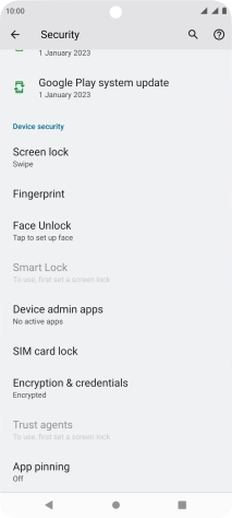 Press Fingerprint.